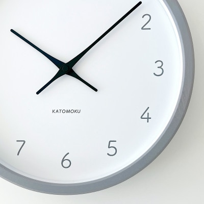 掛け時計 KATOMOKU Muku clock 7 グレー km-60GR