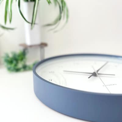 KATOMOKU Plywood clock グレー km-80GR 木製 掛け時計 | 岐阜県郡上市