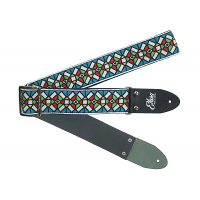 【ギターストラップ】Elara Straps StainedGlass PacificBlue(BK
