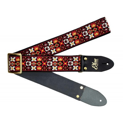 【ギターストラップ】 Elara Straps Knoxville Chili Red