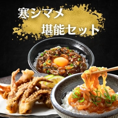 スルメイカ 堪能セット 肝醤油漬け しゃきしゃき漬け 唐揚げ