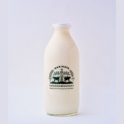 まきはた牛乳工房 牛乳 (900ml) 【牛乳 ノンホモ牛乳 海士町】