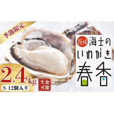 海士町産【生のいわがき Sサイズ12個】 岩牡蠣 生牡蠣