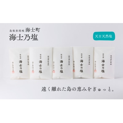 【島の恵みを食卓へ】海士乃塩100g×5個セット 塩 調味料 天日塩 料理 手作り