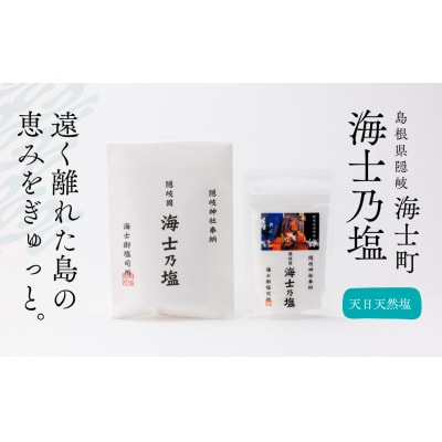 【島の恵みを食卓へ】海士乃塩100g×5個セット 塩 調味料 天日塩 料理 手作り