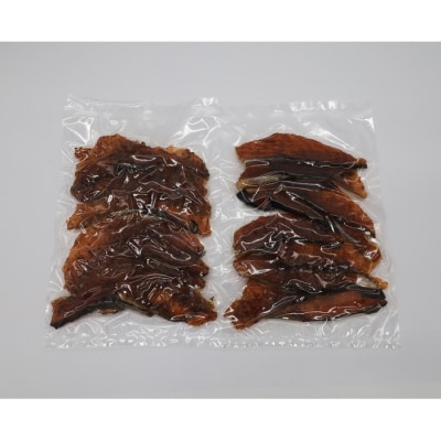 数量限定!鮭とばスライス　ブラックペッパー味150g豆板醤味140gセット【15003】