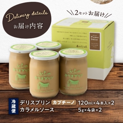 【富良野市 フラノデリス】デリスプリン「カプチーノ」 4本入×2セット