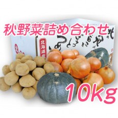富良野野菜 約10kgセット(じゃがいも・玉ねぎ・かぼちゃ)2023年秋発送
