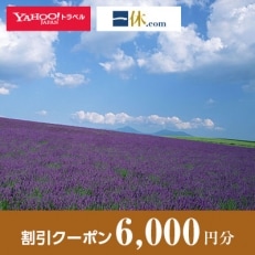 【北海道富良野市】一休.com・Yahoo!トラベル割引クーポン(6,000円分)