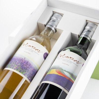 【包装・手提げ袋・のし付き】ふらのワイン (赤・白)720ml×2本セット