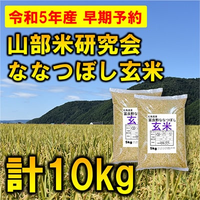 【発送月固定定期便】◆令和5年産先行受付◆特A受賞!富良野市産ななつぼし 玄米10kg全6回