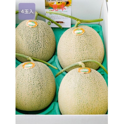 富良野産　富良野メロン(レッド113U)　赤肉4玉入(内容量8kg)糖度15度以上