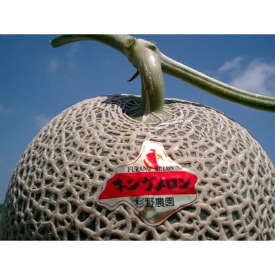 富良野メロン大玉　赤肉メロン(2kg×2玉)計4kg