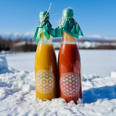 完熟ミニトマト100%ストレートジュース 北海道富良野市産 720ml×2本