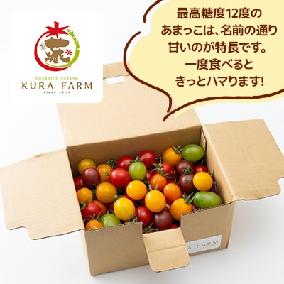 【2025年発送】北海道ふらの産　完熟ミニトマト〈甘っこ・カラートマト〉約3kg サイズ混合