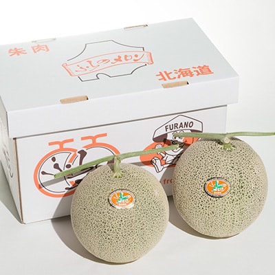 【先行受付　2026年発送】赤肉メロン　1.6kg×2玉