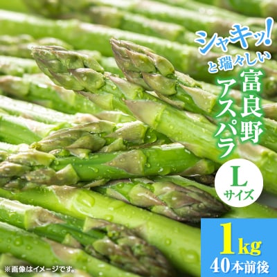 北海道富良野産アスパラ　L　1kg40本前後