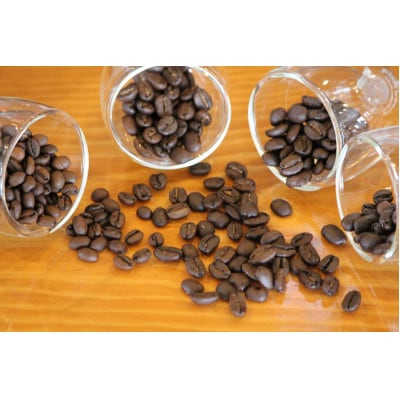 国産の炭火で焙煎したコーヒー豆【雫ブレンドやまゆり】ご注文後に焙煎100g×3パック豆のまま