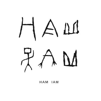 [HAM IAM]【数量限定】手差型染クルーネックTシャツ「小花ちらし」緑紫系【Mサイズ】