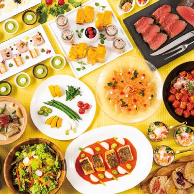 【八王子市ふるさと納税】京王プラザホテル八王子　平日ランチバイキング　ペア御食事券(1組2名様)