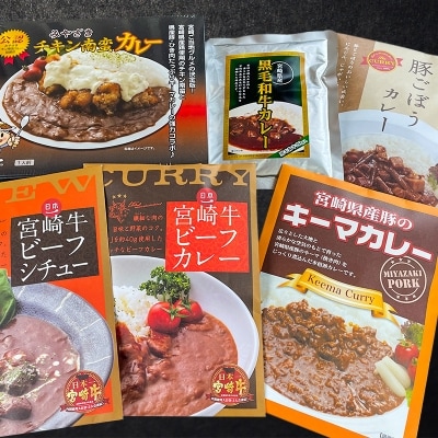 ◆宮崎ご当地カレー&シチュー食べ比べセット(合計1.27kg)