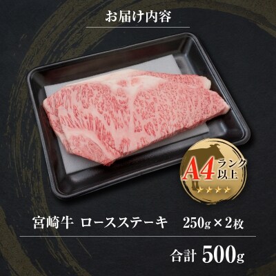 ◆宮崎牛ロースステーキ(合計500g)