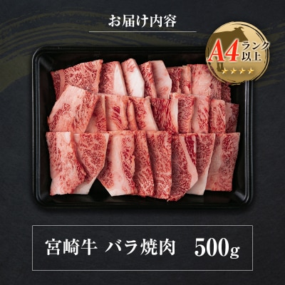 ◆宮崎牛バラ焼肉(500g1パック)