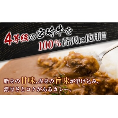 ◆4等級以上　宮崎牛カレー(180g×6箱)