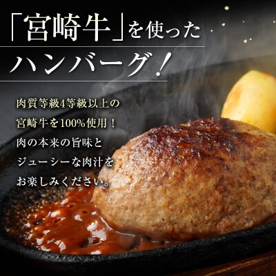 宮崎牛100%ハンバーグ 合計900g(150g×6個) 個包装