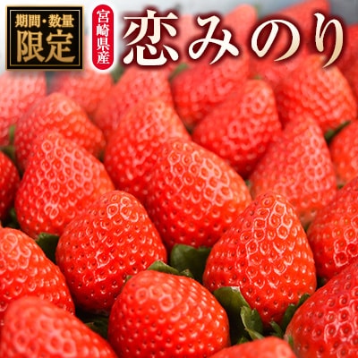 ◆宮崎県産いちご「恋みのり」(計8パック)