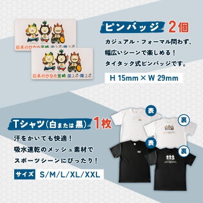 「日本のひなた宮崎 国スポ・障スポ応援企画」グッズ詰め合わせ3点セット