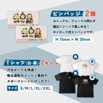 「日本のひなた宮崎 国スポ・障スポ応援企画」グッズ詰め合わせ8点セット