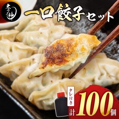 「一口餃子の大明神」一口餃子セット 計100個 (50個入×2袋) タレ付き