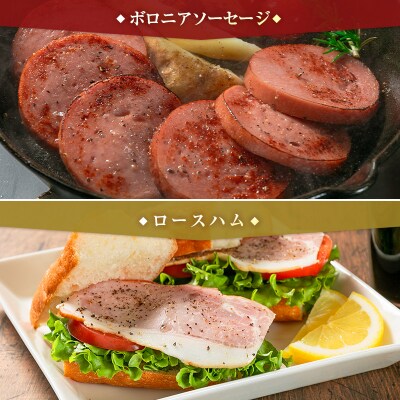 【PREMIUM PORK】 尾鈴豚 ハム ソーセージ 詰め合わせ 合計830g 5種 Aセット
