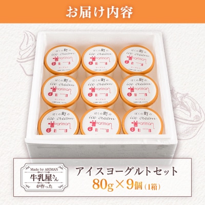 牛乳屋さんが作った アイスヨーグルト セット 80g 9個 カップ 宮崎県産