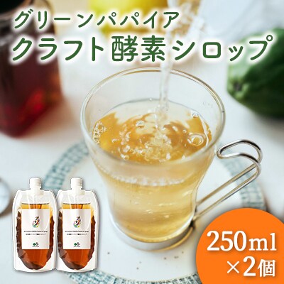 クラフト酵素シロップ グリーンパパイア 250ml×2個 宮崎県産