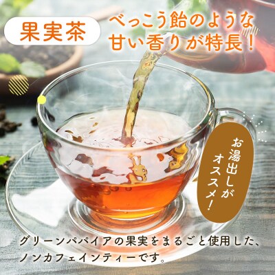 グリーンパパイアティー 2種 セット (果実茶&葉茶) ティーバッグ 計4袋 宮崎県産