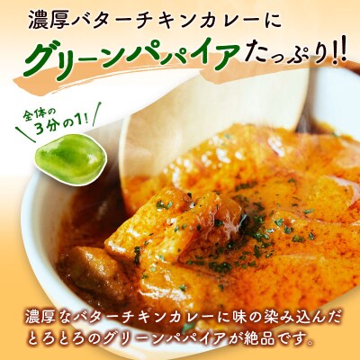 グリーンパパイア バターチキンカレー レトルト 200g×10個 宮崎県産