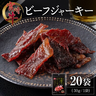 宮崎牛 ビーフジャーキー 20袋 (30g×20袋) おつまみ 宮崎県産