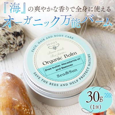 全身に使える オーガニック万能バ―ム 『海』 30g 1個 保湿 艶出し