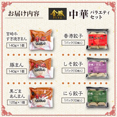 ◇金豚 中華 バラエティセット 全6種  中華まん 餃子