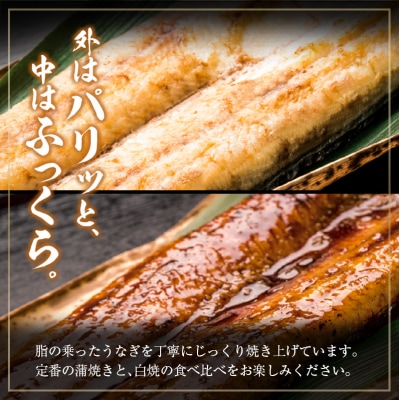 中村商店 うなぎ白焼・蒲焼セット 合計362g以上 肝焼き付