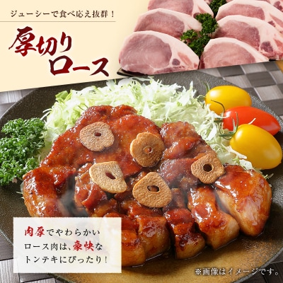 産地直送 宮崎県産 ホエー豚 厚切りロース トンテキ 計1kg(200g×5枚) 国産 豚肉 ステー