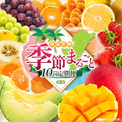 【10回定期便】南国宮崎産人気フルーツ詰め合わせ(E-3コース M700)