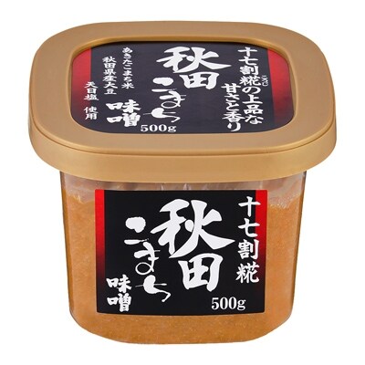 無添加秋田こまちこうじたっぷり味噌(つぶ)500g×4個セット