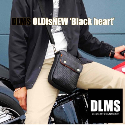 DLMS OLDisNEW 'Black heart’ ミニショルダーバッグ【ヴィーガンレザー】