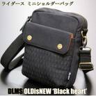 DLMS OLDisNEW 'Black heart’ ミニショルダーバッグ【キャンバス】