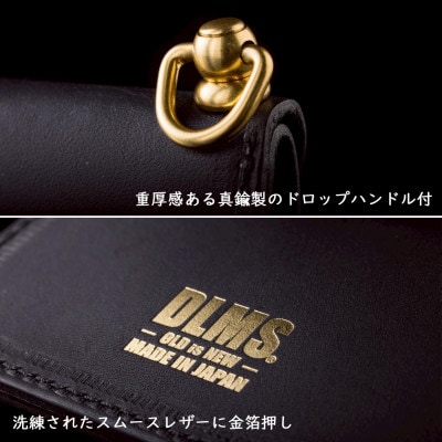 博多の職人の手仕事が光る‐Made in Hakata-コンパクトトラッカーウォレット ダイヤ 黒