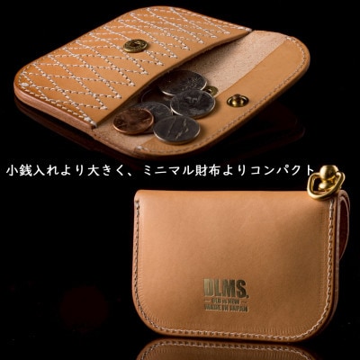 博多の職人の手仕事が光る‐Made in Hakata-コンパクトトラッカーウォレット ヌメ ダイヤ