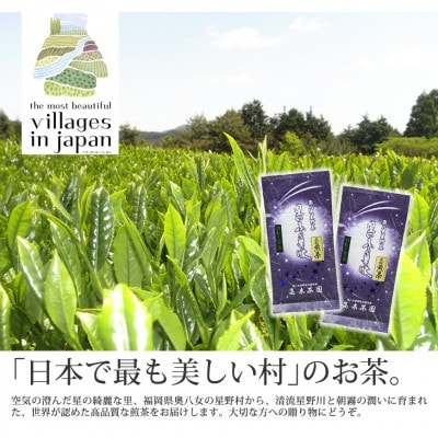 奥八女星野村 深蒸し高級煎茶(深蒸し茶)100g×2袋(篠栗町)